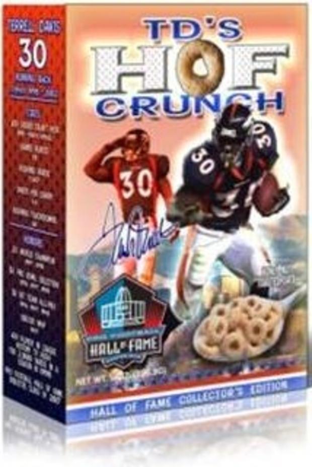 terrell davis hall of fame crunch cereal 
