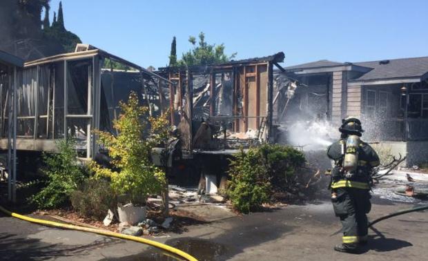 San Jose mobile home fire 