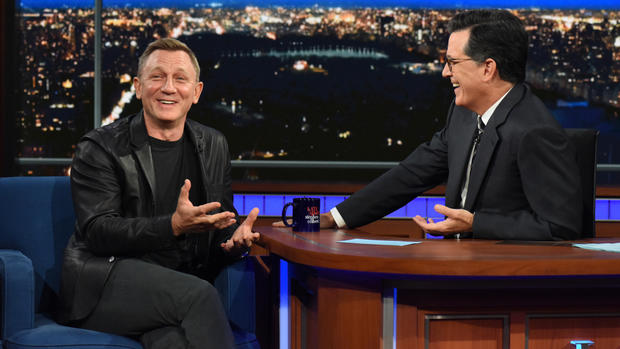 Daniel Craig &amp; Stephen Colbert 