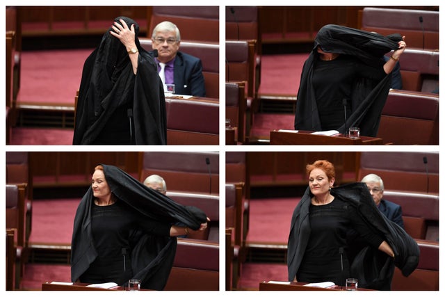 Australia Burqa Stunt 