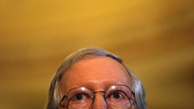 Senate Majority Leader Senator Mitch McConnell (R-KY) attends a news conference following party policy lunch meeting at the U.S. Capitol in Washington, U.S. 