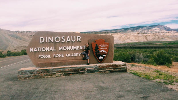 Dinosaur National Monument sign generic 