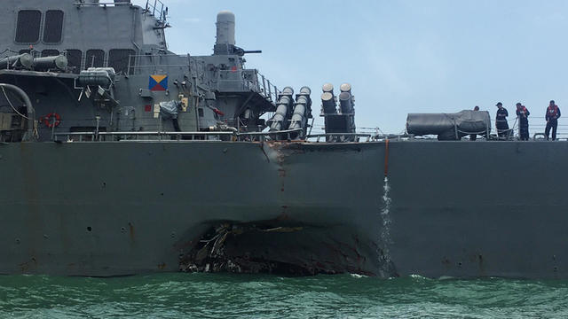 uss john s. mccain damage 