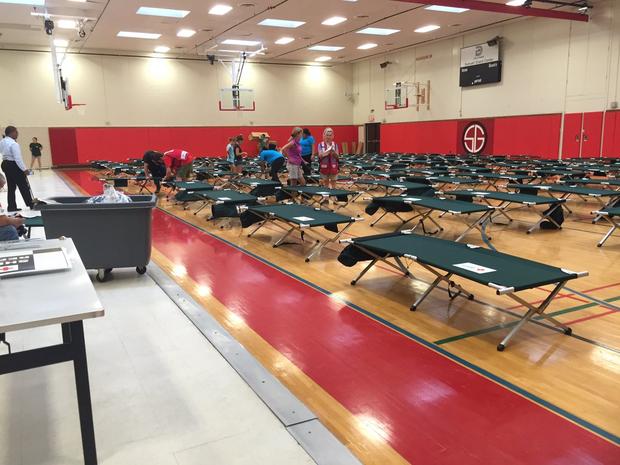 Shelter for Harvey evacuees in Dallas 