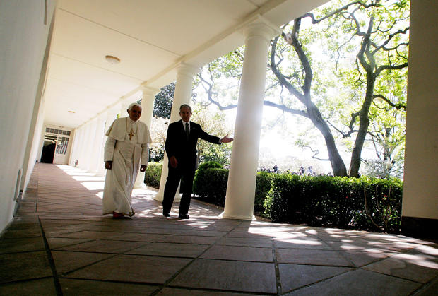 President Bush Welcomes Pope Benedict XVI To White House 