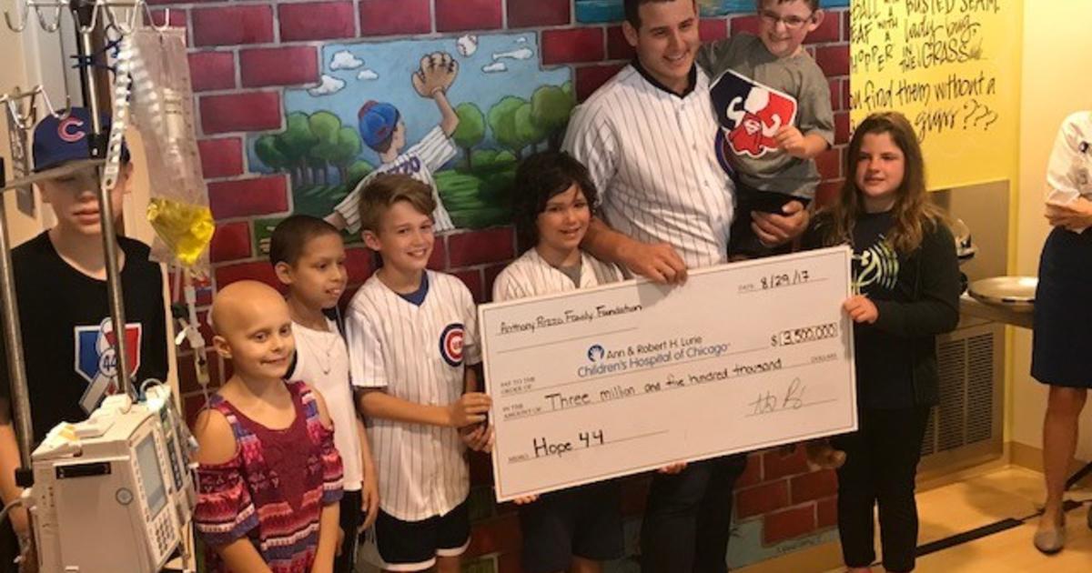 Anthony Rizzo Donates $3.5M To Lurie Children's Hospital - CBS Chicago
