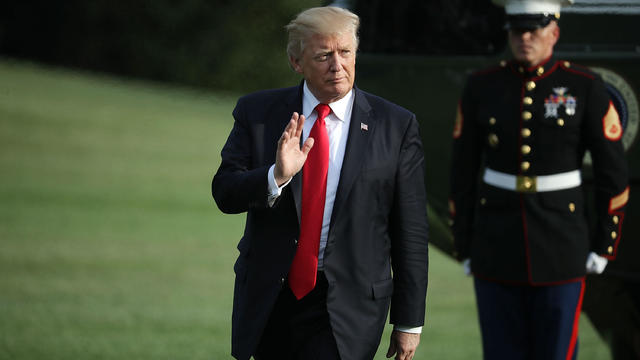 President Trump Arrives Back To The White House From Missouri 