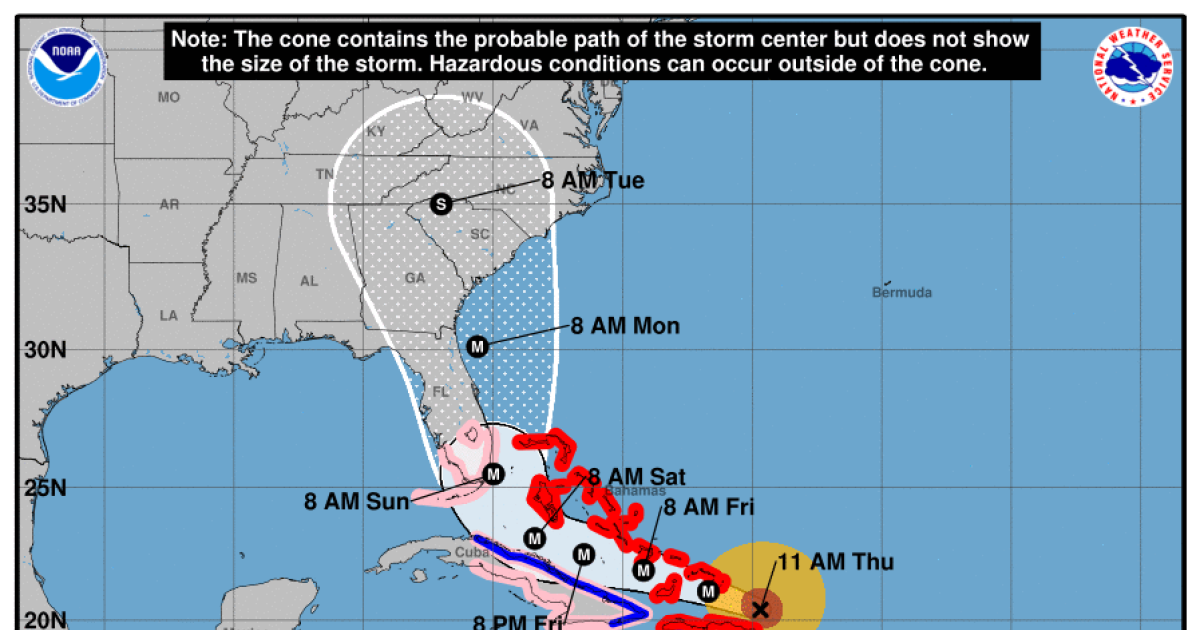 Parts of South Florida under hurricane watch as Irma approaches - CBS News