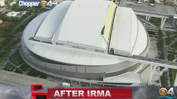 Marlins Park Roof Damage - Hurricane Irma 