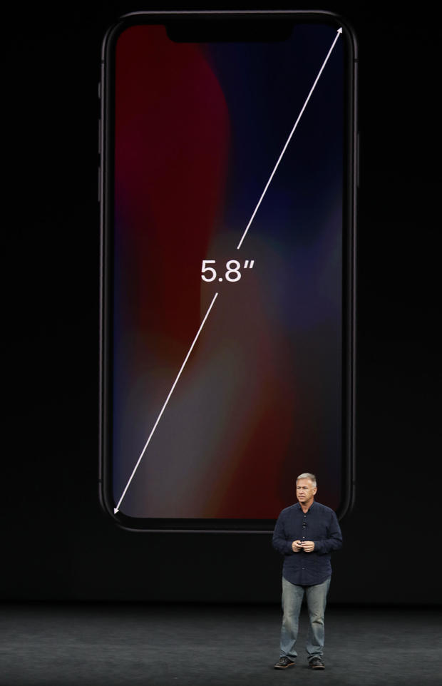 Apple's Schiller introduces the iPhone x during a launch event in Cupertino 