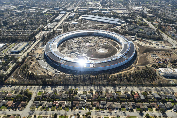 The Apple Campus 2 is seen under construction in Cupertino 