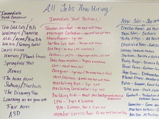 Job Board at Second Chance Employment 
