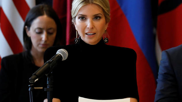 Ivanka Trump speaks during a meeting on action to end modern slavery and human trafficking on the sidelines of the 72nd United Nations General Assembly at U.N. Headquarters in New York 