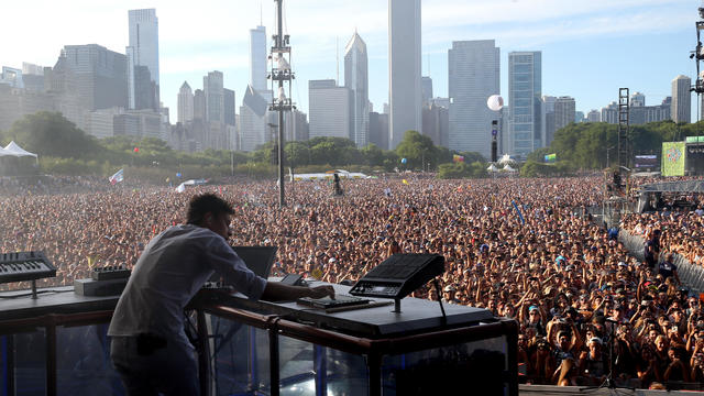 Recording artist Flume performs on the Samsung Stage at Lollapalooza 2016 - Day 4 at Grant Park on July 31, 2016, in Chicago, Illinois. 