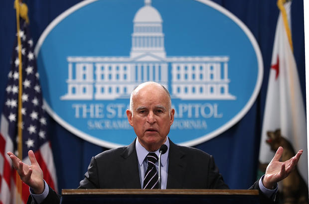 Gov. Jerry Brown Reveals Revised California State Budget 