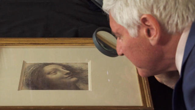Leonardo da Vinci, The Head of the Virgin in Three-Quarter View Facing  Right