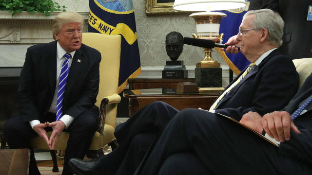 President Trump Meets With Congressional Leadership In The Oval Office 