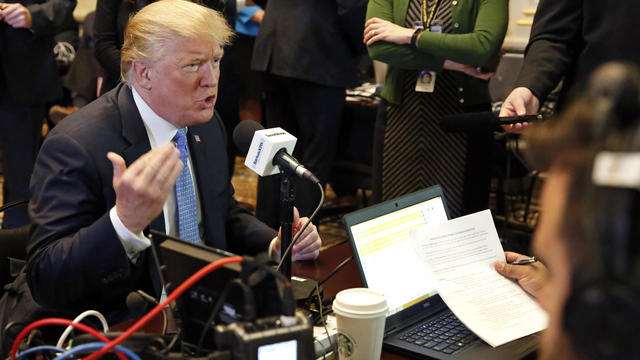 Donald Trump Participates In A Series Of Radio Interviews 