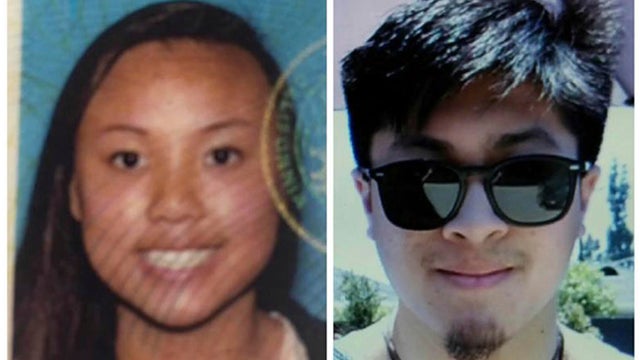Rachel Nguyen and Joseph Orbeso are seen in this combination of undated photos provided by the National Park Service. 