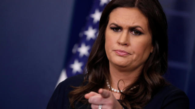 Sanders holds the daily briefing at the White House in Washington 