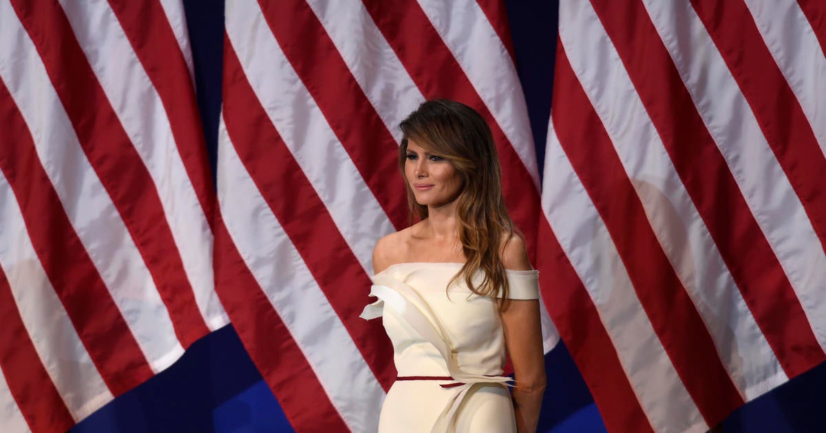 First Lady Melania Trump Donates Inaugural Gown To Smithsonian - CBS News