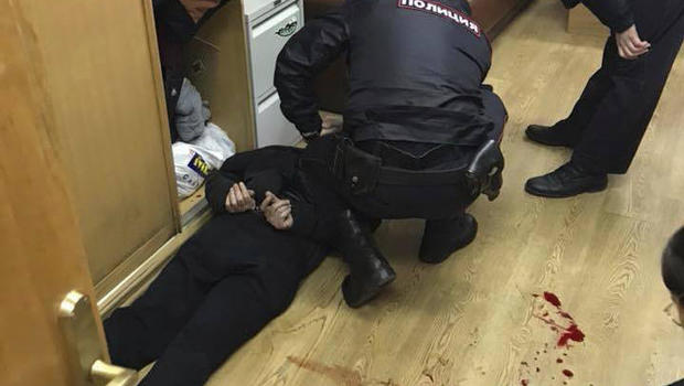 Russia Journalist Attacked 
