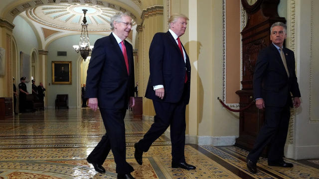 President Trump Meets With GOP Senators During Their Weekly Policy Meetings 