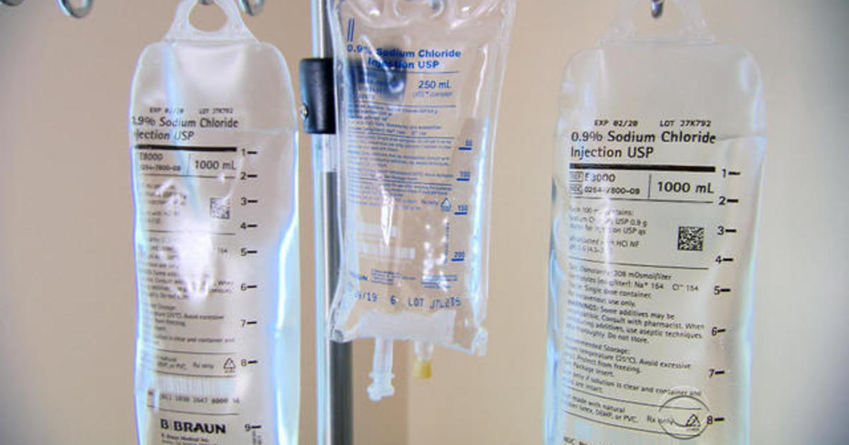 IV fluids in short supply after hurricane