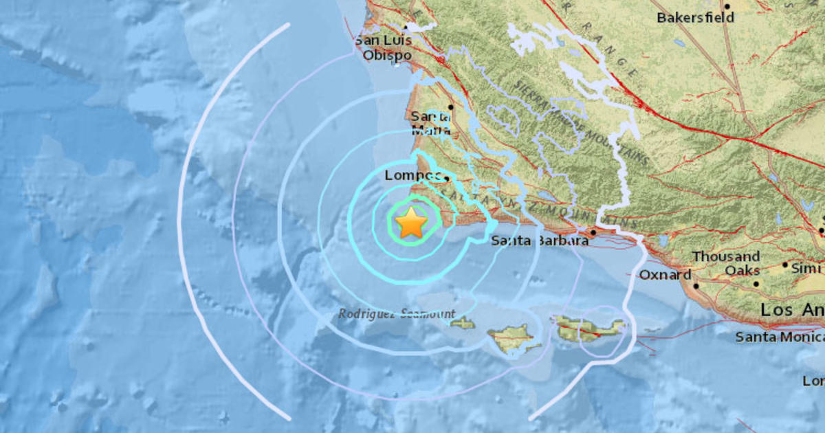 Magnitude 4.3 Earthquake Strikes Off Central Coast CBS San Francisco