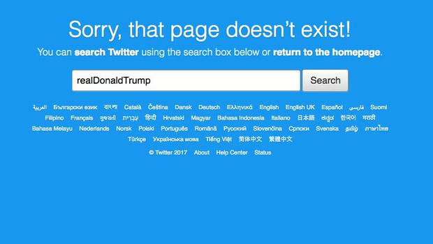 Trump Twitter account disabled 