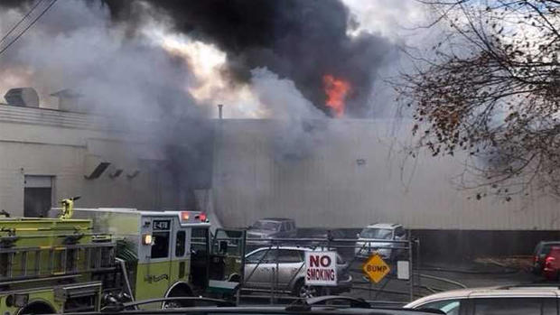 Fire At Cosmetics Plant In New Windsor, NY 