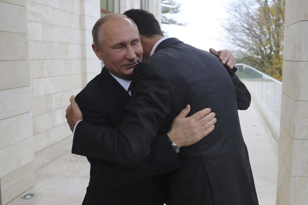 Russian President Putin meets with Syrian President al-Assad in Sochi 