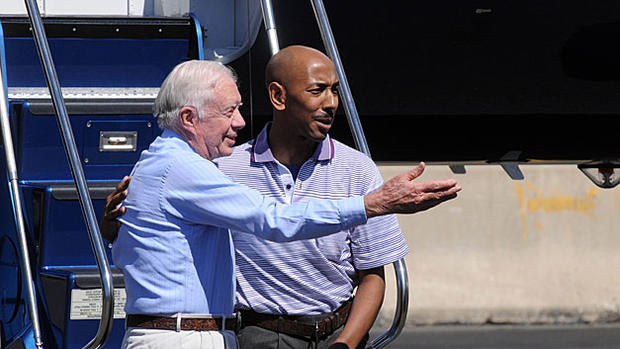 Aijalon Gomes with Jimmy-Carter 