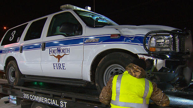 Fort Worth Fire Department Vehicle Stolen At House Fire 