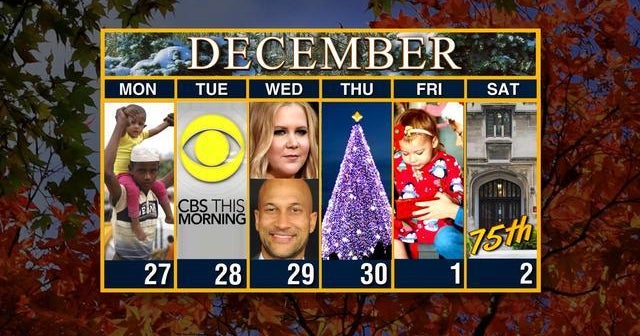 Calendar: Week of November 27