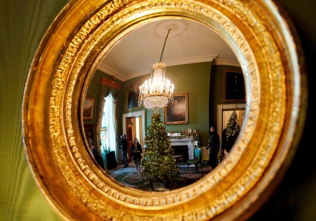 Christmas decor at the White House in Washington 