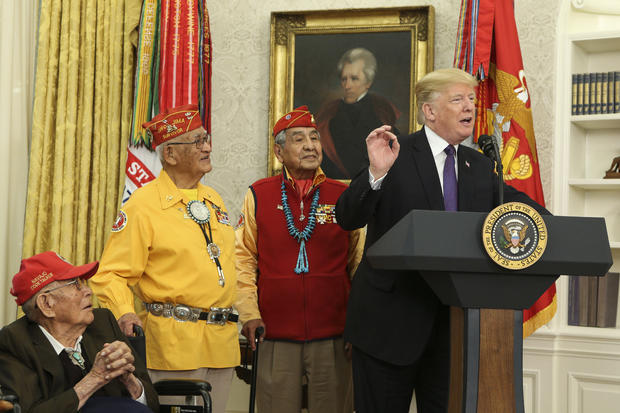 President Trump Honors Native American Code Talkers At White House 