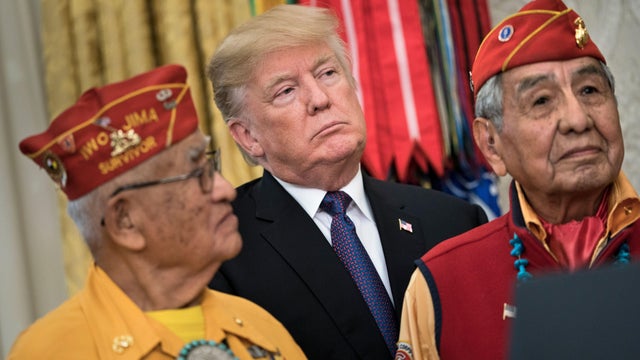 US-POLITICS-TRUMP-CODETALKERS 