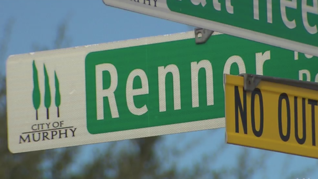 Renner Road street sign in Murphy 