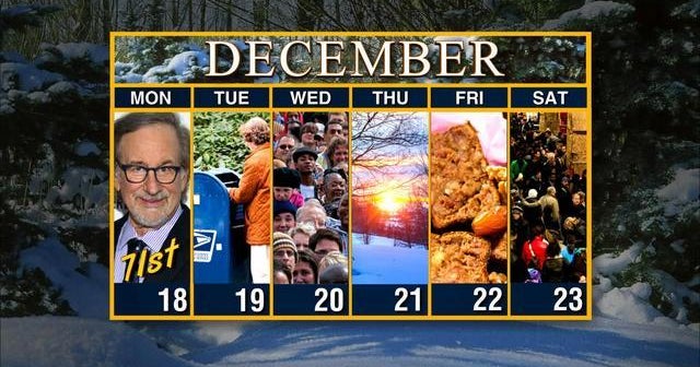 Calendar: Week of December 18