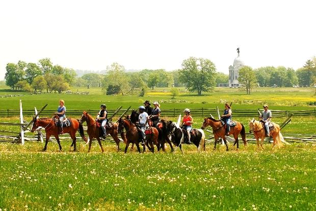 Gettysburg on Horseback (Terry Latschar photo) 
