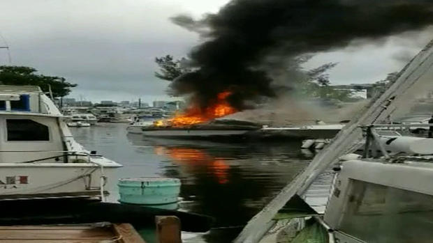Miami Boat Fire 