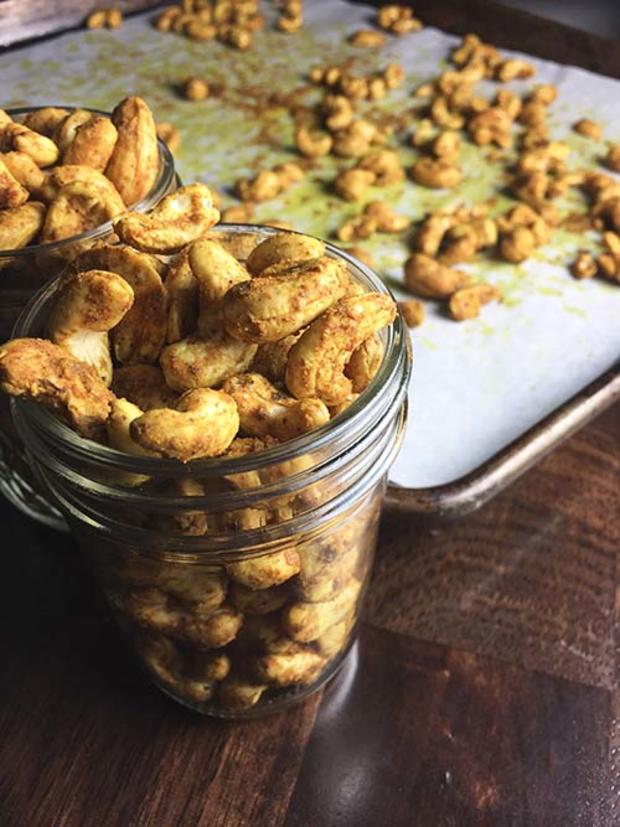 Curry Roasted Cashews by Crystal Grobe 