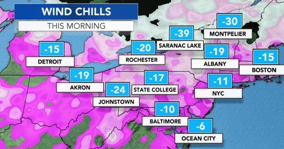 Much of the country faces dangerously cold temperatures