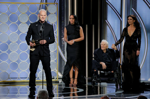 Martin McDonagh winner Best Screenplay Motion Picture for "Three Billboards Outside Ebbing, Missouri" at the 75th Golden Globe Awards in Beverly Hills 