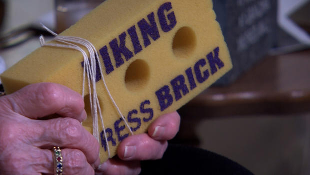 Millie Wall's Vikings stress brick 