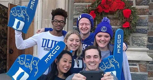 Students at Duke University