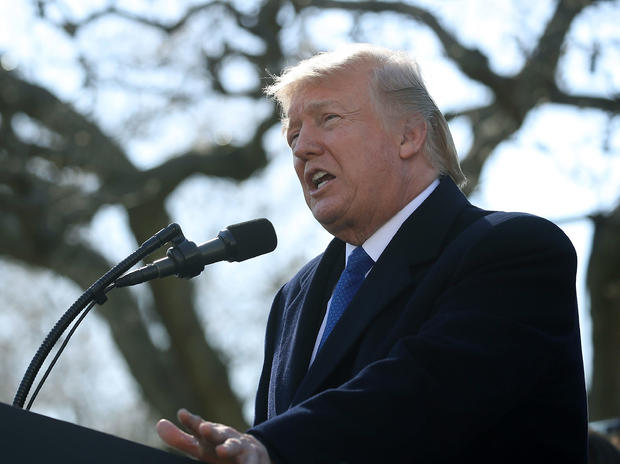 Trump Addresses March For Life Participants From The White House Rose Garden 