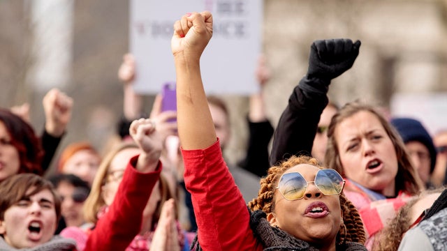 Huge Crowds Rally At Women's Marches Across The U.S. 
