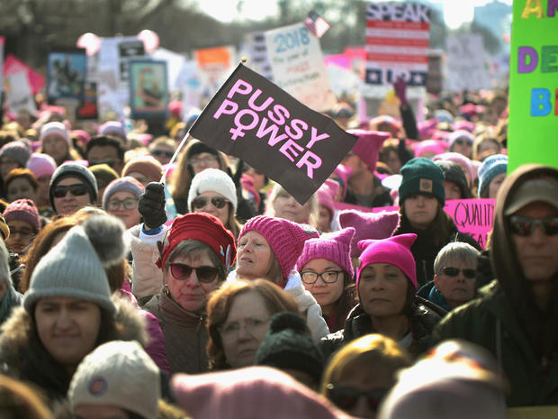 Huge Crowds Rally At Women's Marches Across The U.S. 